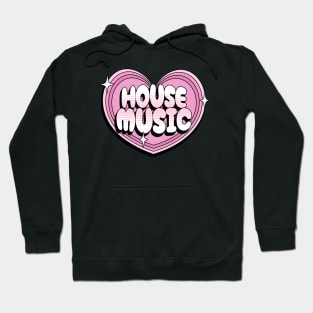 HOUSE MUSIC - Y2K Heart (pink) Hoodie